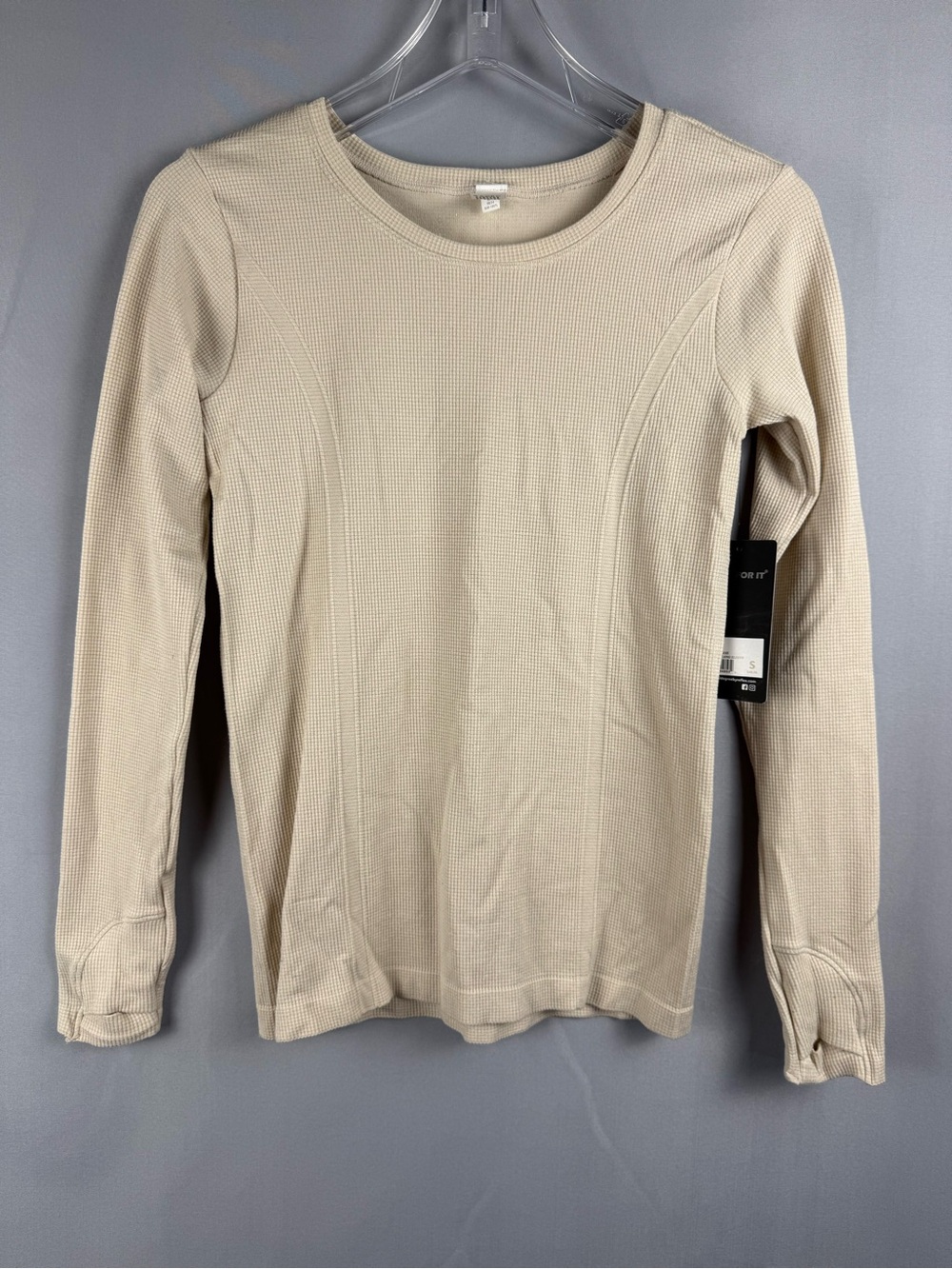 90 Degree Zen Motion Ribbed Seamless Top Small NEW